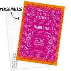 Bold and Bright Flat Wedding Shower Invitation