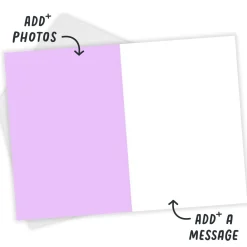 Bold and Bright Floral Frame Custom Card