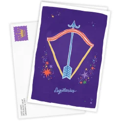 Bold and Bright Sagittarius Zodiac Custom Card