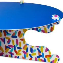 Bold Blue and Confetti Cake Stand