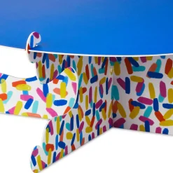 Bold Blue and Confetti Cake Stand