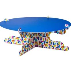 Bold Blue and Confetti Cake Stand