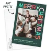 Bold Festive Fun Flat Christmas Photo Card