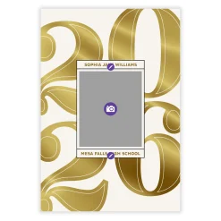 Bold Gold 2026 Flat Graduation Announcement