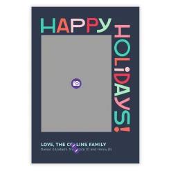 Bold Holiday Fun Flat Holiday Photo Card