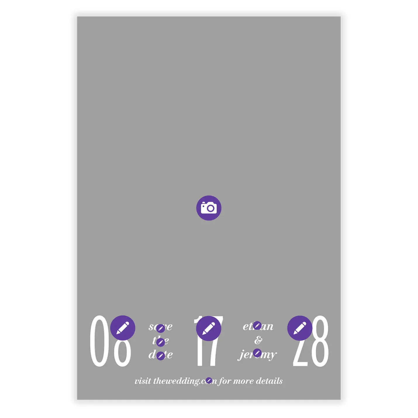 Boldly Us Full Photo Save the Date