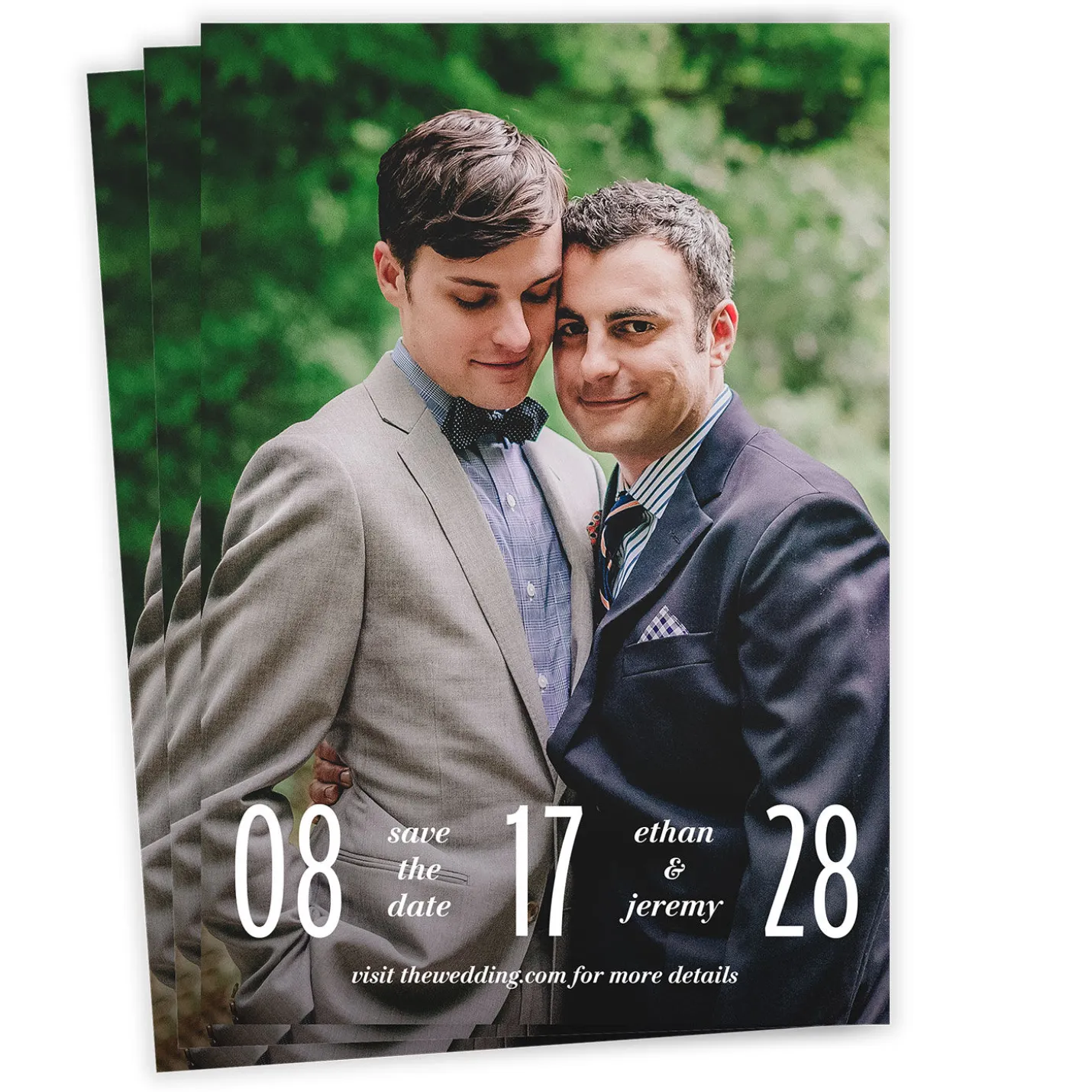 Boldly Us Full Photo Save the Date