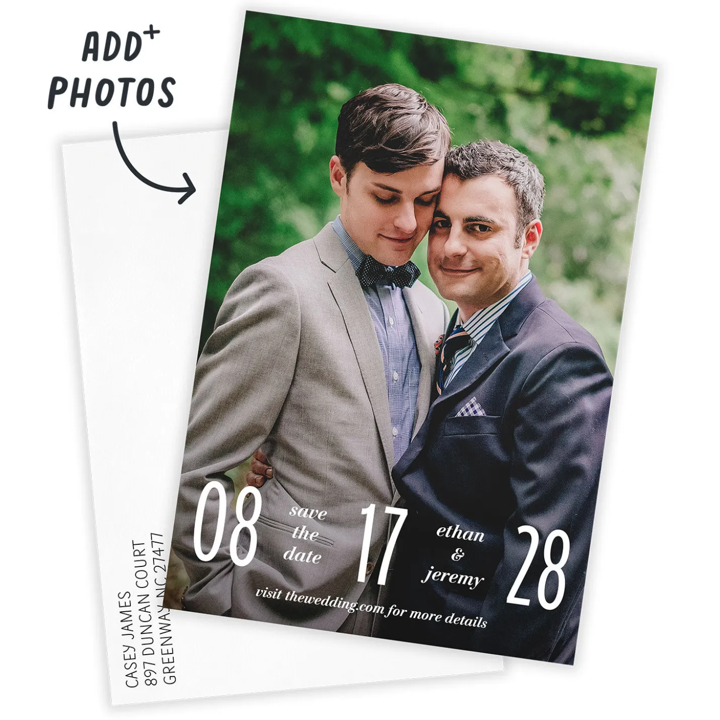 Boldly Us Full Photo Save the Date