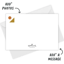 Bold Shapes Flat New Year Photo Card