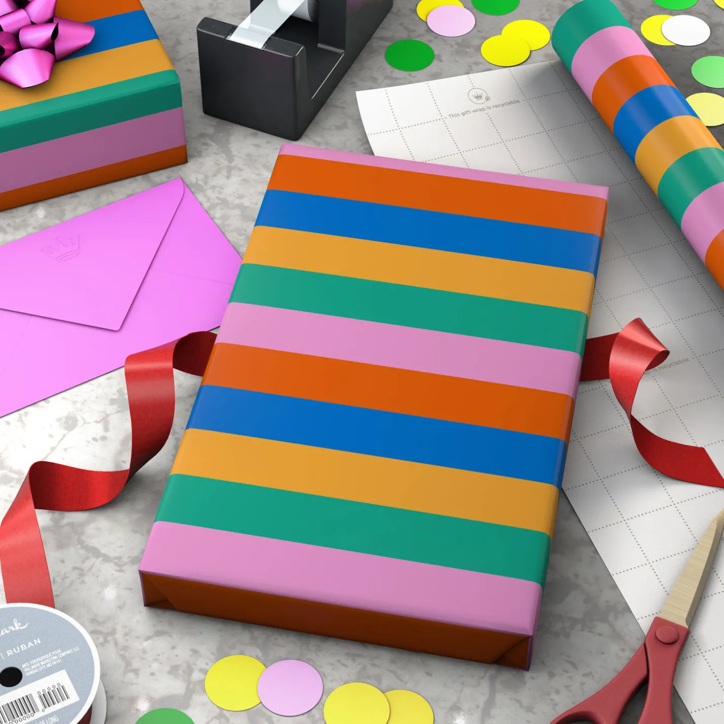 Bold Stripes Wrapping Paper, 20 sq. ft.