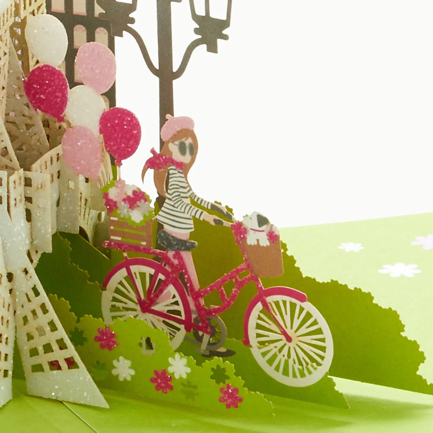 Bonjour Eiffel Tower 3D Pop-Up Hello Card