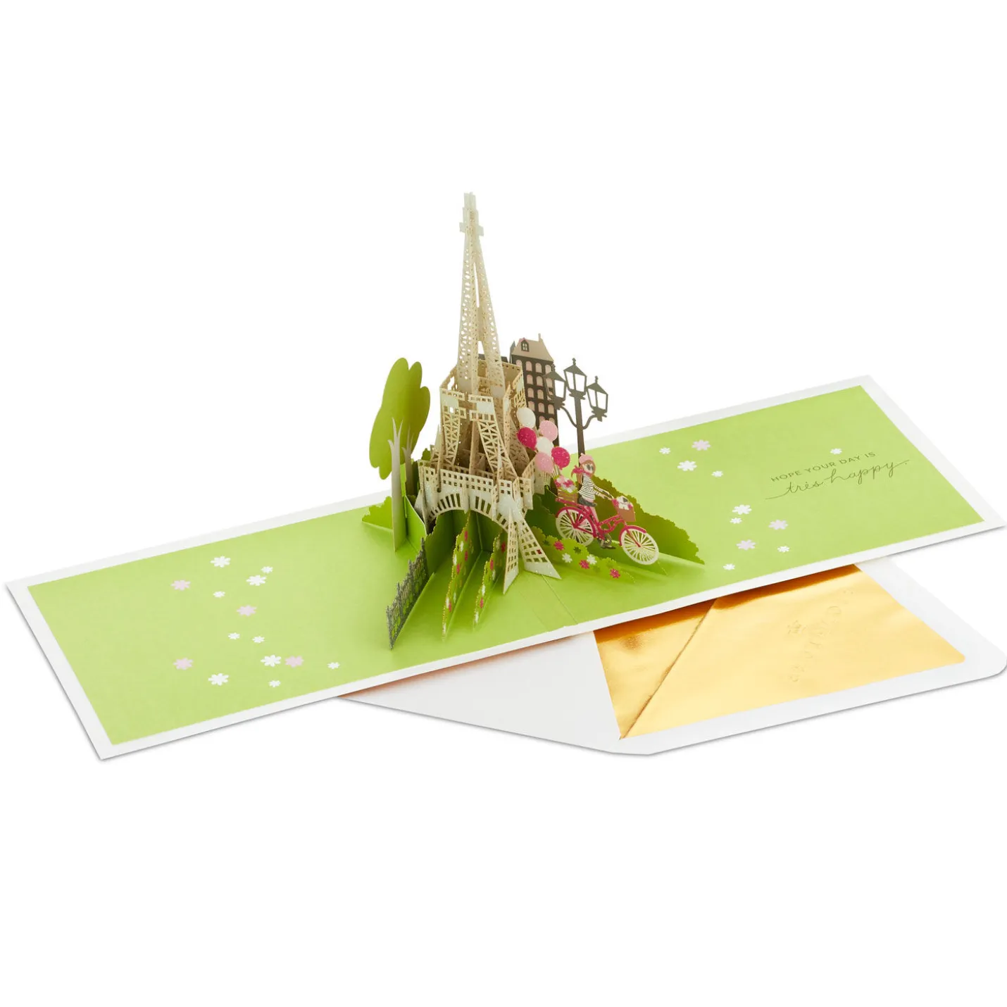 Bonjour Eiffel Tower 3D Pop-Up Hello Card