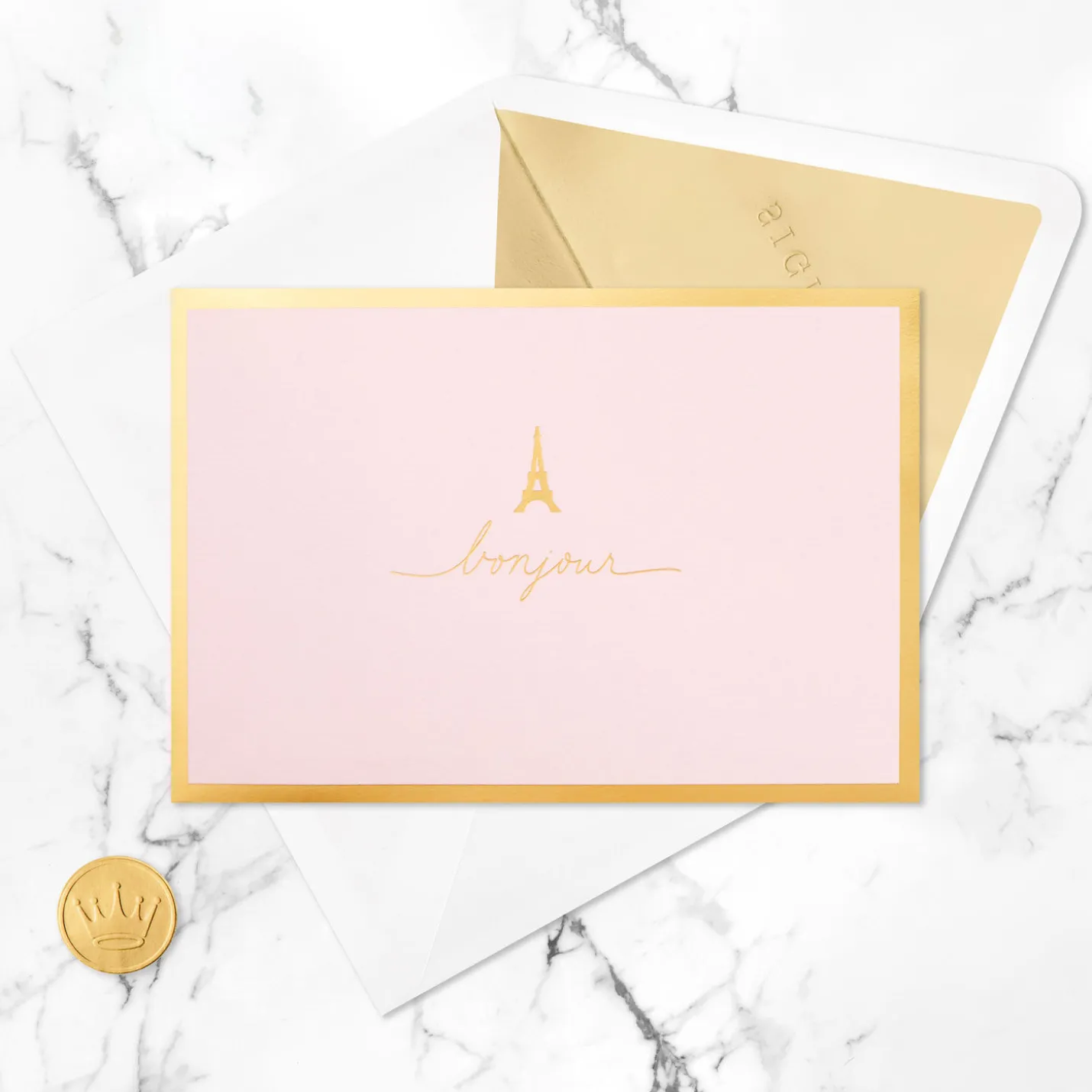 Bonjour Eiffel Tower 3D Pop-Up Hello Card