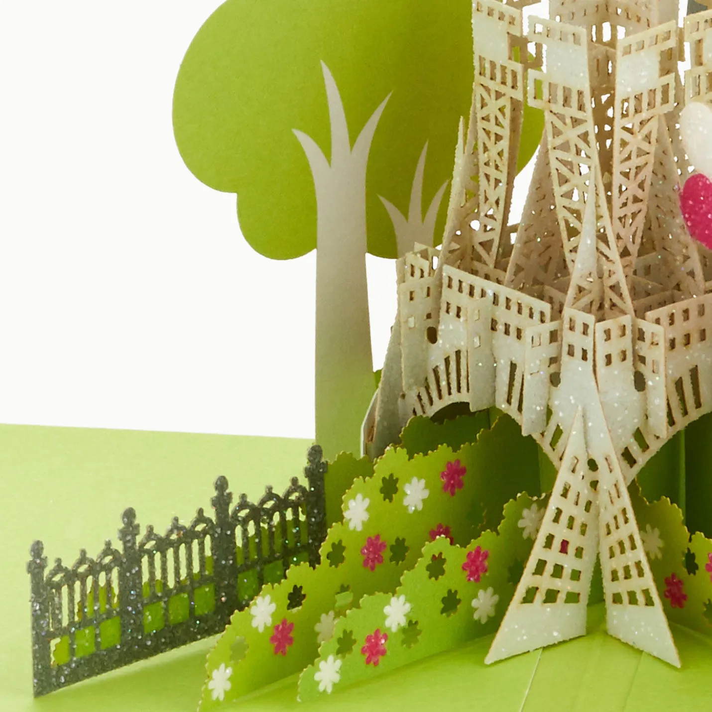 Bonjour Eiffel Tower 3D Pop-Up Hello Card