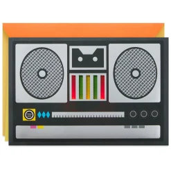 Boom Box Musical Birthday Card With Lights