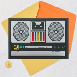Boom Box Musical Birthday Card With Lights