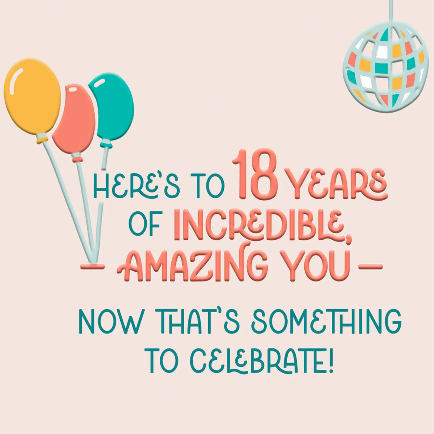 Born Awesome 18th Birthday Card