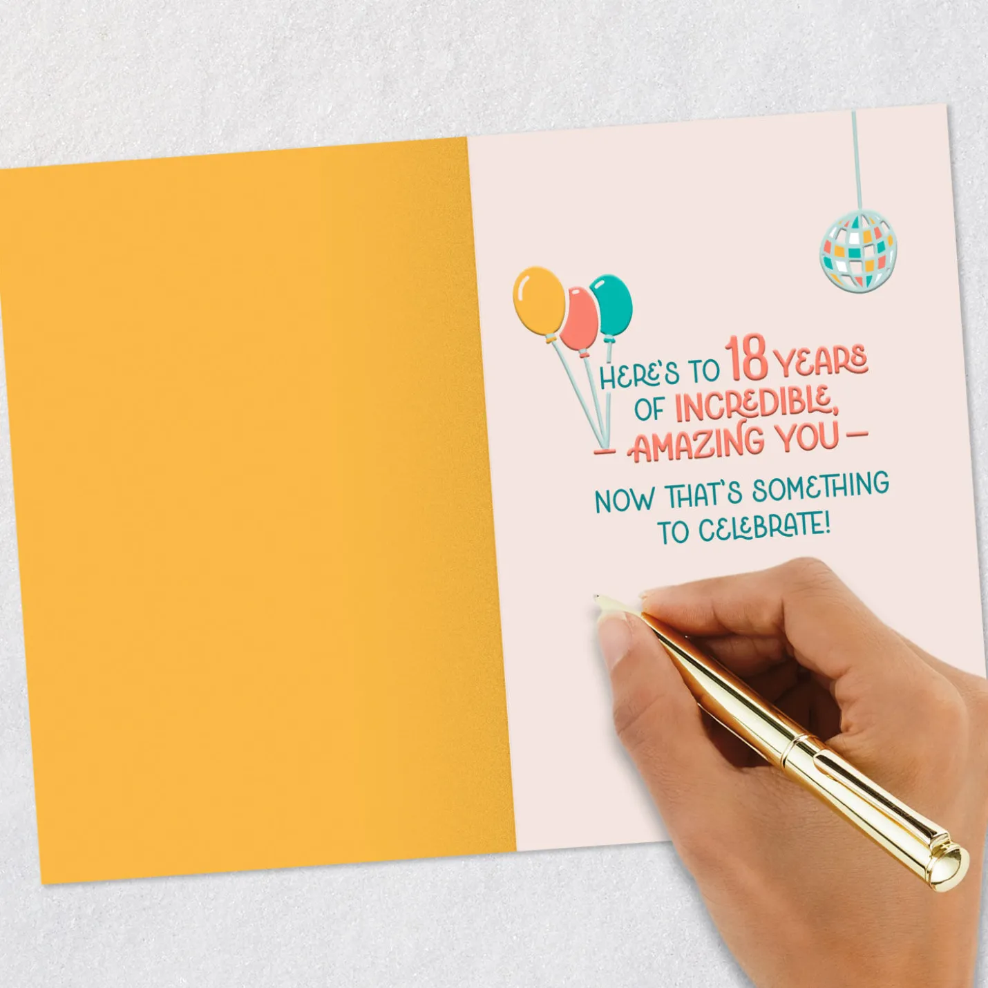 Born Awesome 18th Birthday Card