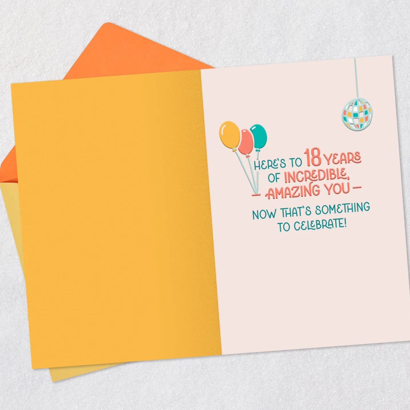 Born Awesome 18th Birthday Card
