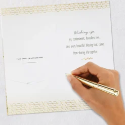 Boundless Love and Beautiful Blessings Money Holder Wedding Card