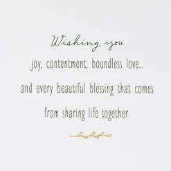 Boundless Love and Beautiful Blessings Money Holder Wedding Card