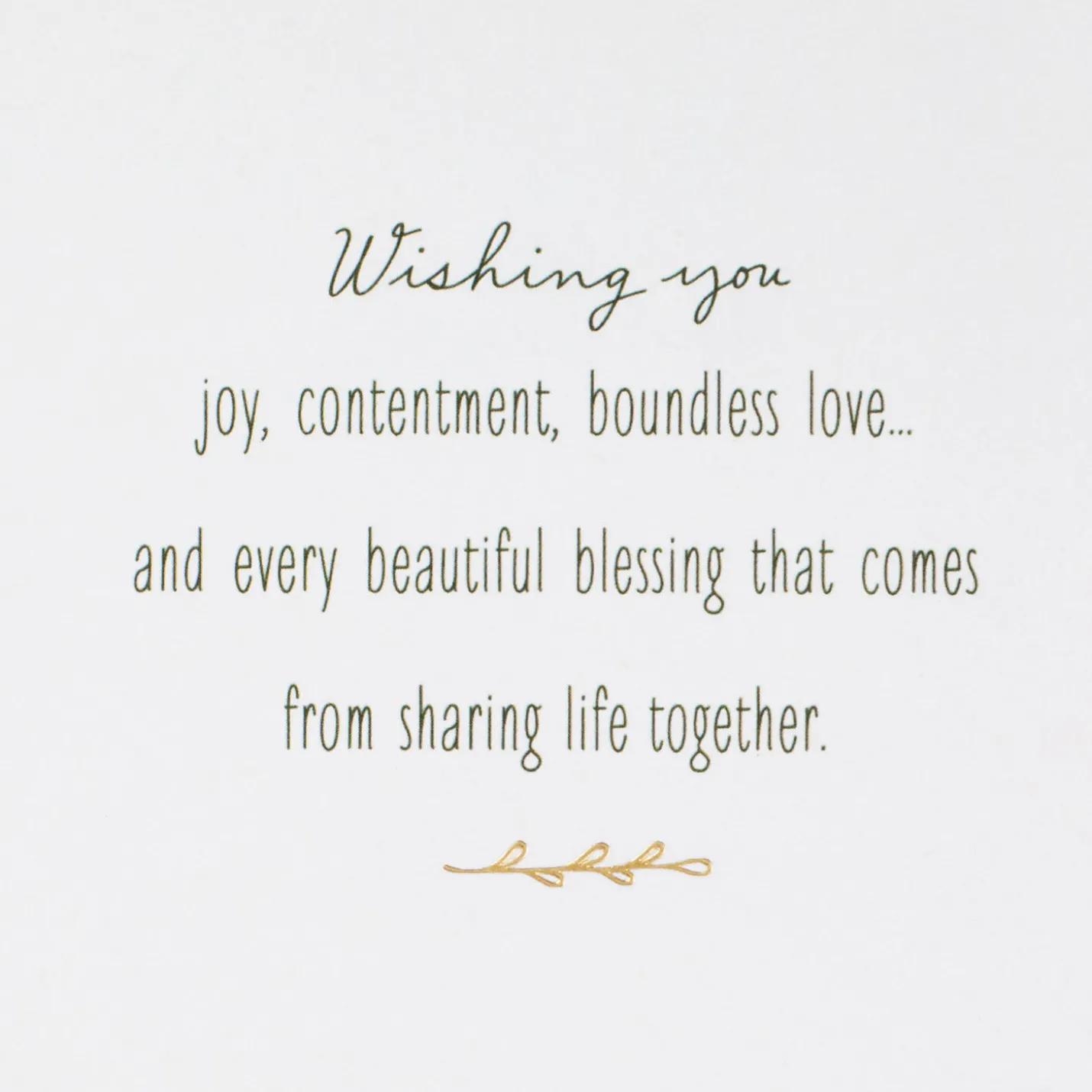 Boundless Love and Beautiful Blessings Money Holder Wedding Card