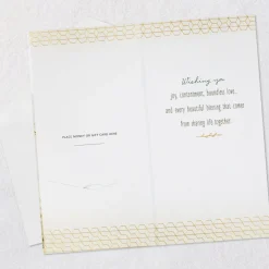 Boundless Love and Beautiful Blessings Money Holder Wedding Card