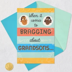 Bragging About Our Grandson Pop-Up Birthday Card from Grandparents