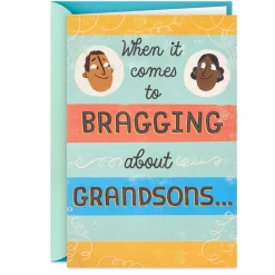 Bragging About Our Grandson Pop-Up Birthday Card from Grandparents