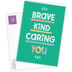 Brave Kind Caring You Custom Card