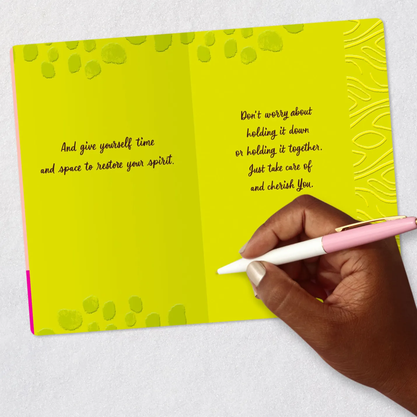 Breathe, Chile Encouragement Card
