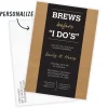 Brews Before "I Do's" Flat Wedding Shower Invitation