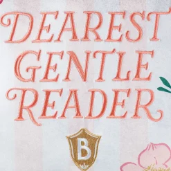 Bridgerton Dearest Gentle Reader Throw Pillow, 18x18