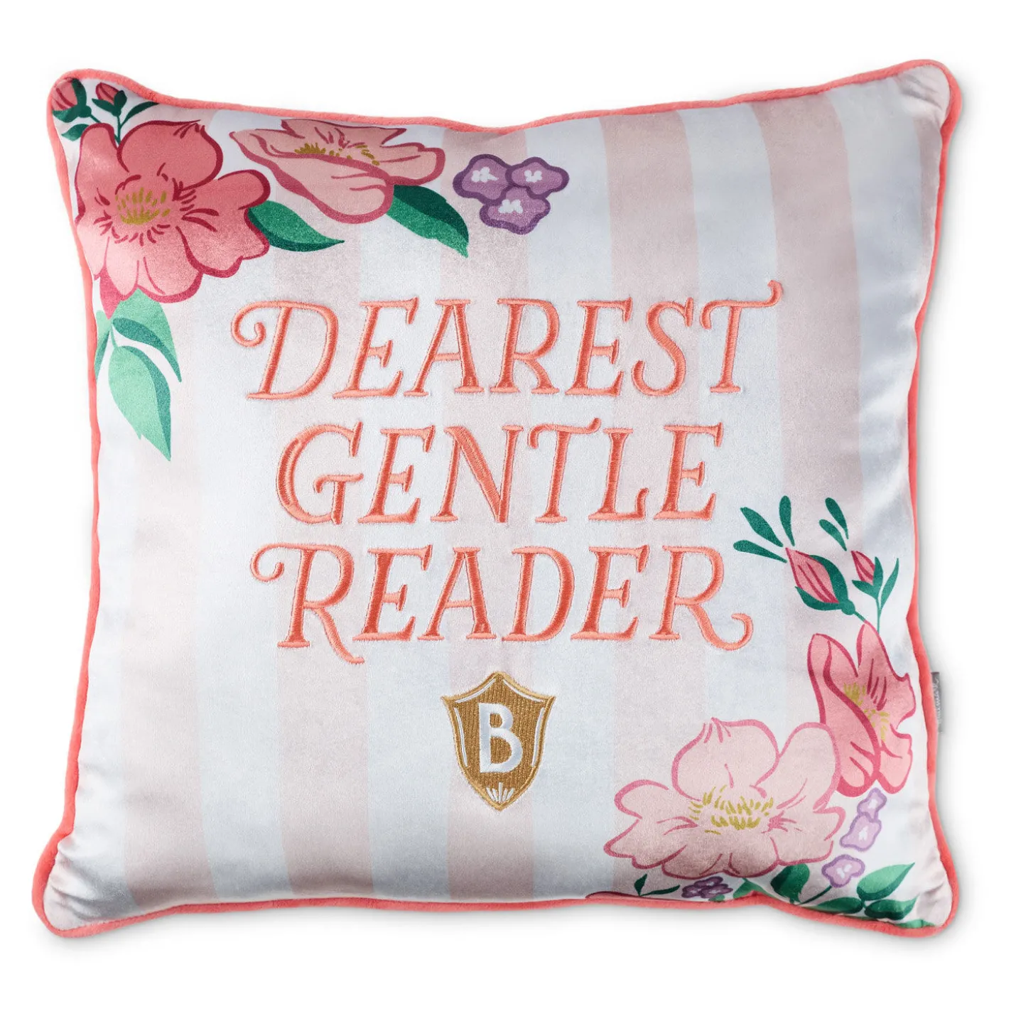 Bridgerton Dearest Gentle Reader Throw Pillow, 18x18