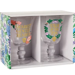 Bridgerton Glass Goblets, Set of 2