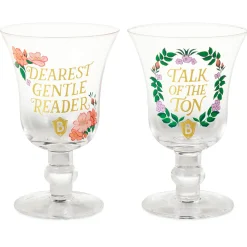 Bridgerton Glass Goblets, Set of 2