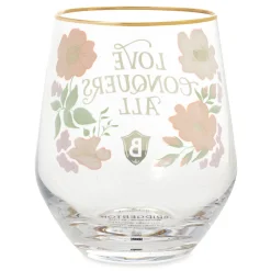 Bridgerton Love Conquers All Stemless Wine Glass
