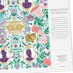 Bridgerton Ton Silhouettes on Floral 1000-Piece Jigsaw Puzzle