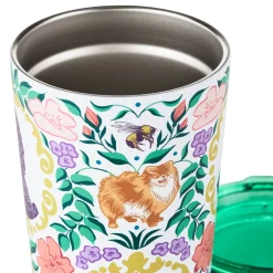 Bridgerton Ton Silhouettes on Floral Travel Mug, 15 oz.