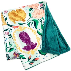 Bridgerton Ton Silhouettes on Floral Blanket, 50x60