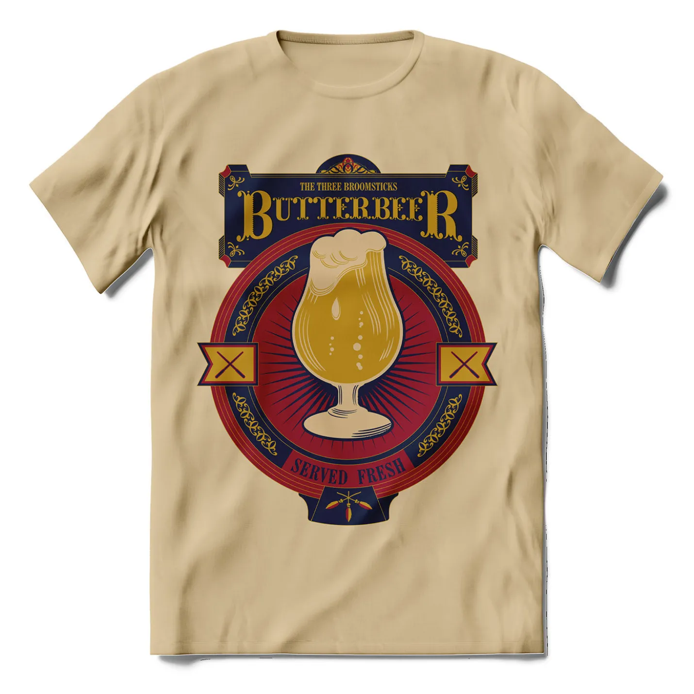 Brief Insanity Harry Potter Butterbeer Tan T-Shirt