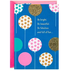 Bright, Beautiful, Fabulous and Fun Birthday Card