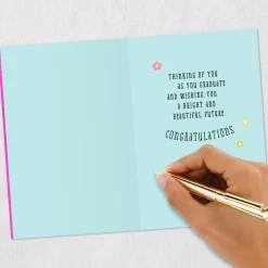 Bright and Beautiful Future High School Graduation Card for Her