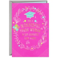 Bright and Beautiful Future High School Graduation Card for Her