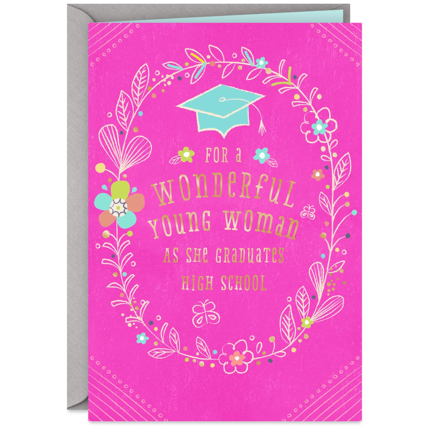 Bright and Beautiful Future High School Graduation Card for Her