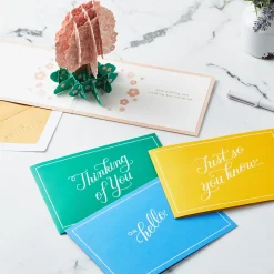 Bright and Cheery Nature Pop-Up Assorted Thinking of You Cards, Pack of 4