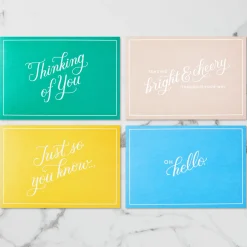 Bright and Cheery Nature Pop-Up Assorted Thinking of You Cards, Pack of 4