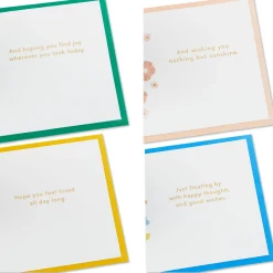 Bright and Cheery Nature Pop-Up Assorted Thinking of You Cards, Pack of 4