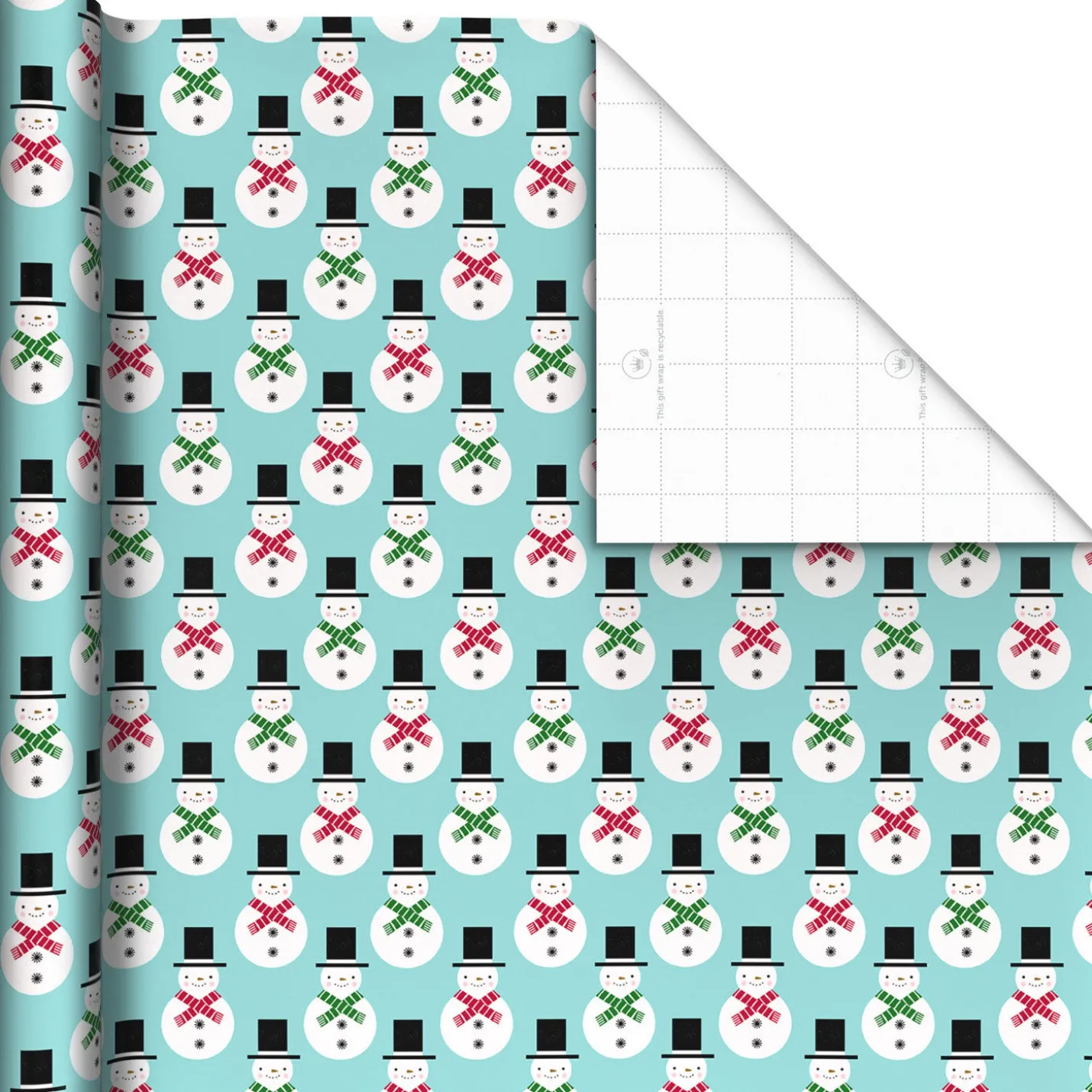 Bright and Graphic 3-Pack Reversible Christmas Wrapping Paper, 120 sq. ft.
