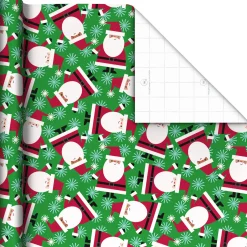 Bright and Graphic 3-Pack Reversible Christmas Wrapping Paper, 120 sq. ft.
